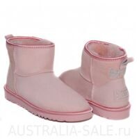 UGG Australia Classic Mini Crystal Bow Pink УГГИ Мини С Бантиками Из Страз Розовые